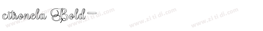 citronela Bold字体转换 citronela Bold字体转换
